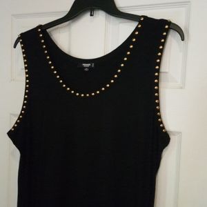 Black stretchy tank dress